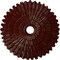 Ekena Millwork Eryn Ceiling Medallion (Fits Canopies up to 4"), 24 3/4"OD x 3 1/4"ID x 1 7/8"P, Brushed Mahogany CM24ENBMF - alternate 1